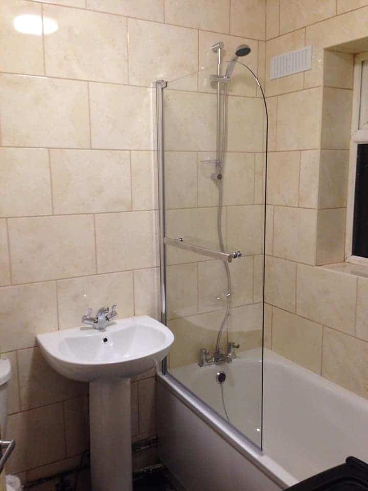 Bath, shower and sink installation