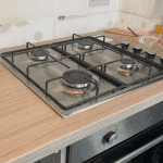 A gas hob from one of our completed projects