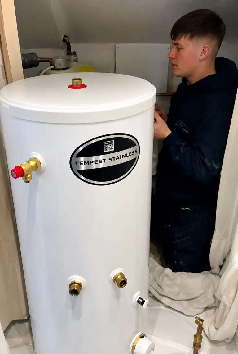 Tempest Stainless - Hot water installation in Mansfield